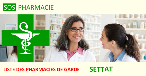 Pharmacies de garde à Settat