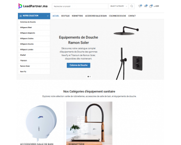 Leadpartner.ma Boutique en Ligne Robinetterie et Accessoires Salle de Bain et cuisines